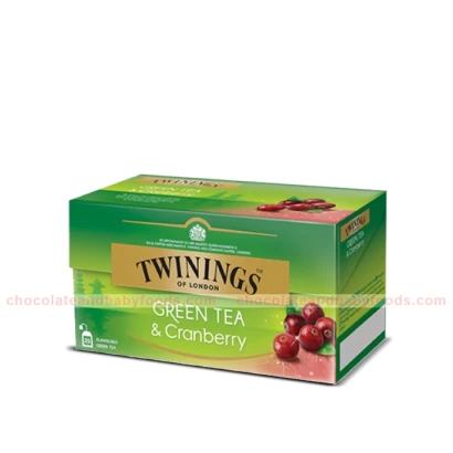 Twinings Green Tea & Cranberry (25 Tea Bags) 40gm (Dubai)