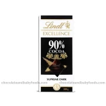 Lindt Excellence 90% Dark Chocolate Bar 100gm