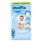 Molfix Size - 4 (Belt System) (7-18kg) 58pcs