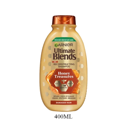 Garnier Ultimate Blends Honey Treasure Reconstructing Shampoo 400ml
