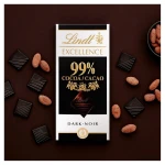 Lindt Excellence 99% Cacao Dark Chocolate Bar 50G