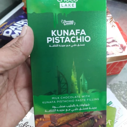 Choco Lake Kunafa Pistachio Chcolate Bar 190gm
