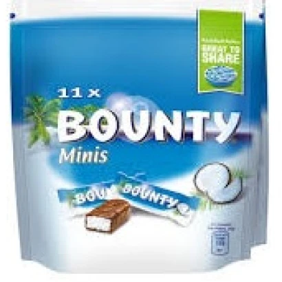 Bounty Minis Chocolate Pouch Pack (9pcs) 225G