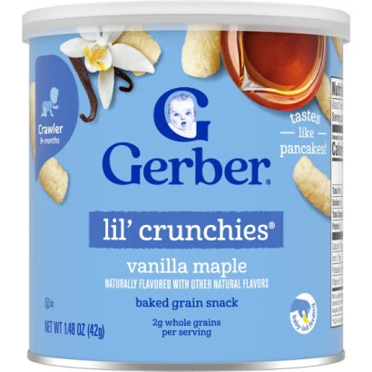 Gerber Lil' Crunchies Vanilla Maple (8+ Months) 42G