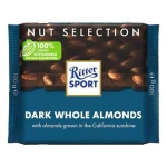 Ritter Sport Dark Whole Almond Chocolate Bar 100gm