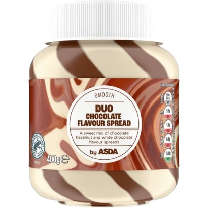 Asda duo chocolate flavour spread 400gm