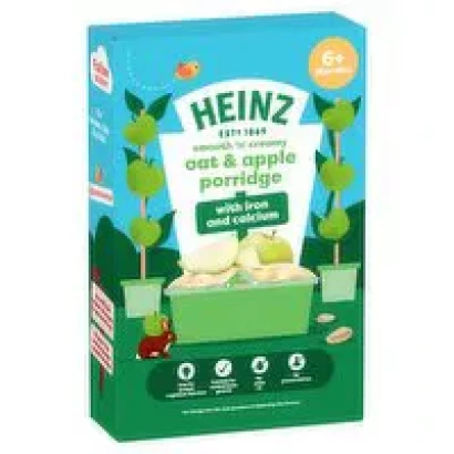Heinz Oat & Apple Porridge (6+mnths) Pack 125g