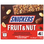 Snickers Fruit & Nut Chocolate Bar (4pcs) 128g