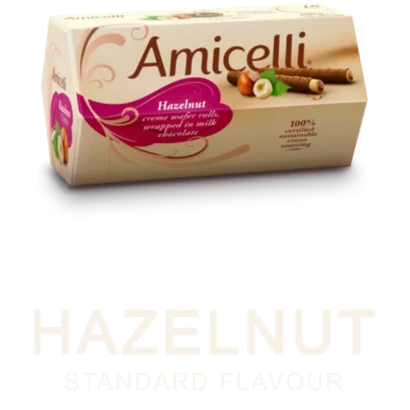 Amicelli Wafer Hazelnut Creame Wafer Rolls 200g