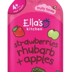 Ella's Kitchen Strawberries Rhubarb + Apples (4+mnths) 120gm