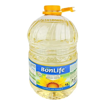 Bonlife Cholesterol Free 100% Pure Refined Sunflower Seed Oil- 5L
